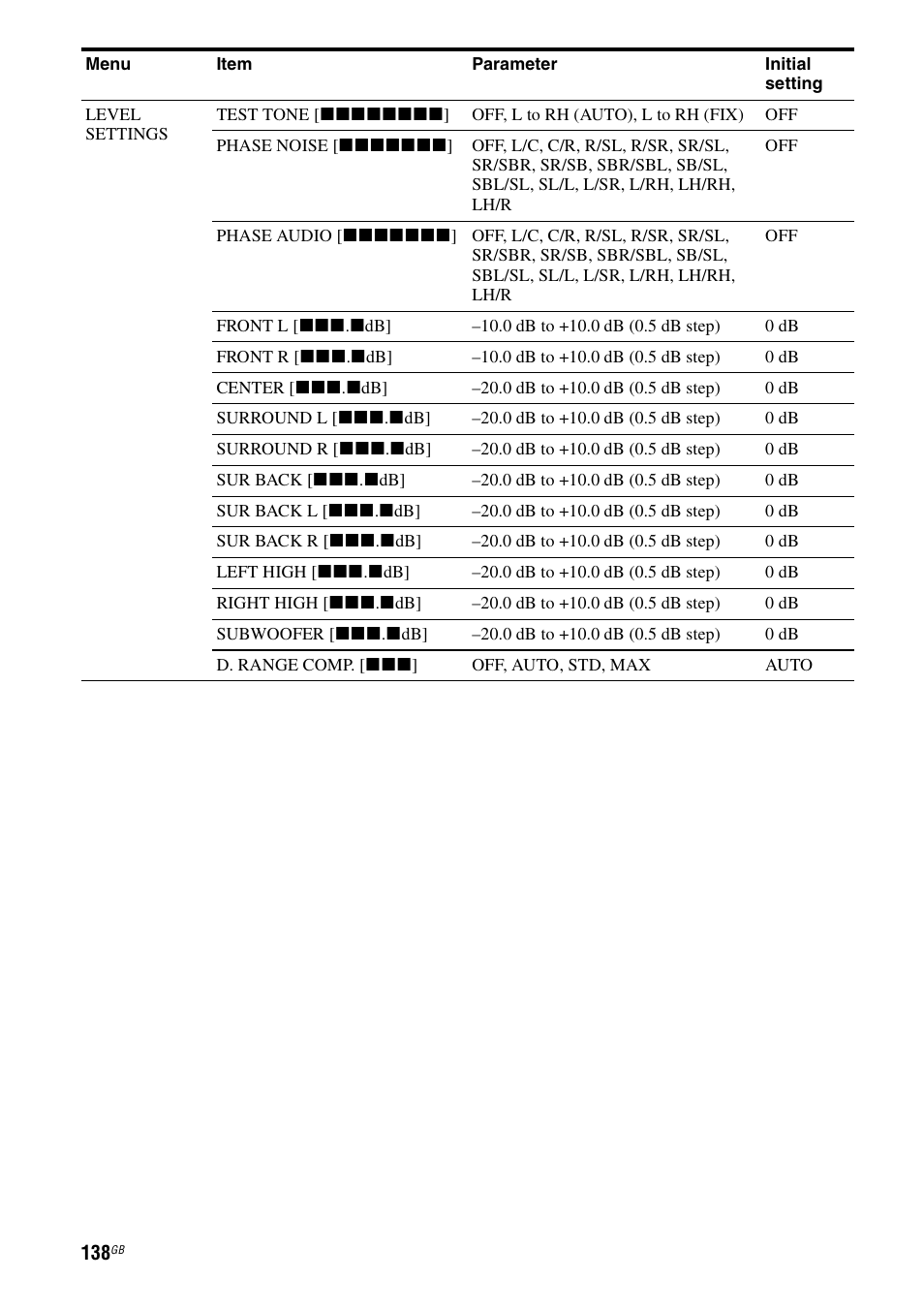 Sony STR-DA5600ES User Manual | Page 138 / 178