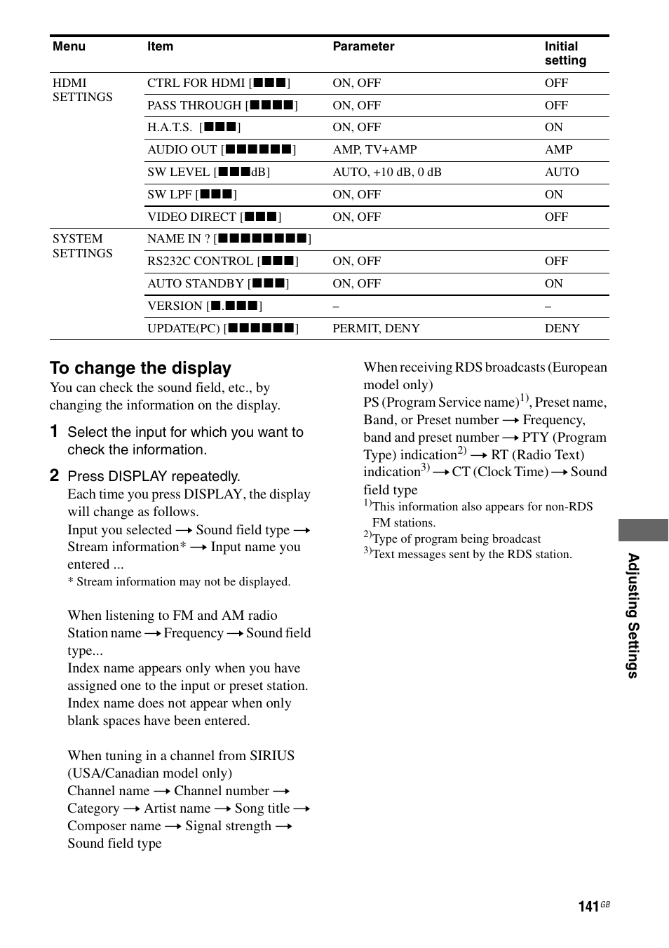 Sony STR-DA5600ES User Manual | Page 141 / 178