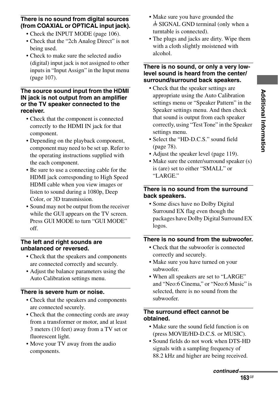 Sony STR-DA5600ES User Manual | Page 163 / 178