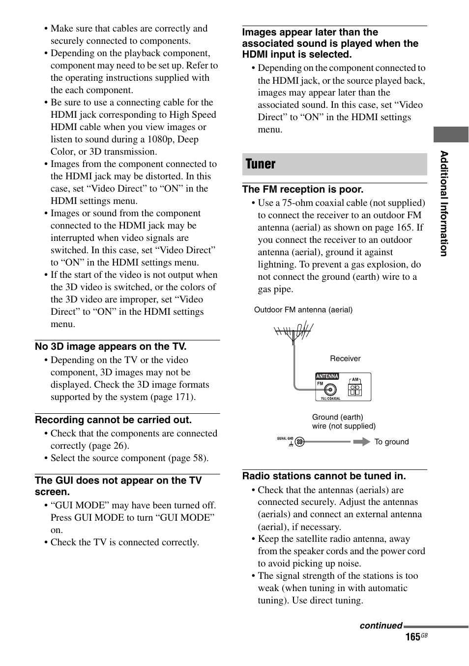 Tuner | Sony STR-DA5600ES User Manual | Page 165 / 178