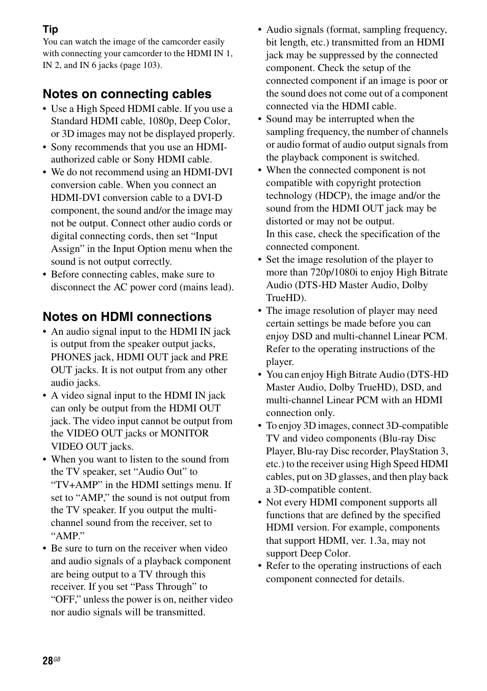 Sony STR-DA5600ES User Manual | Page 28 / 178