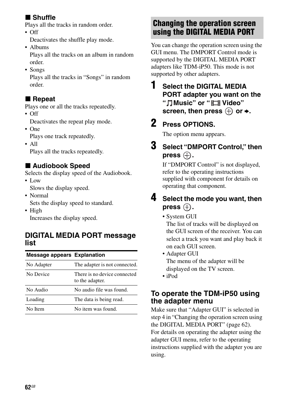 Sony STR-DA5600ES User Manual | Page 62 / 178