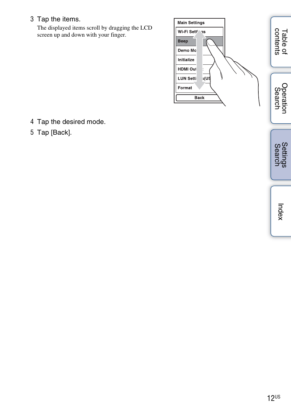 Sony bloggie MHS-TS55 User Manual | Page 12 / 75