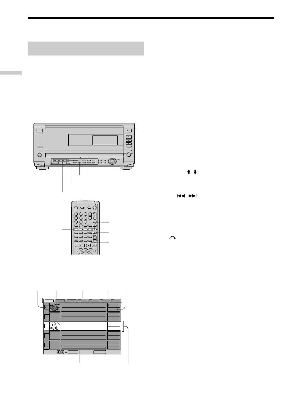 Displaying the information of the loaded discs, Displaying the disc information (disc explorer) | Sony DVP-CX850D User Manual | Page 26 / 84