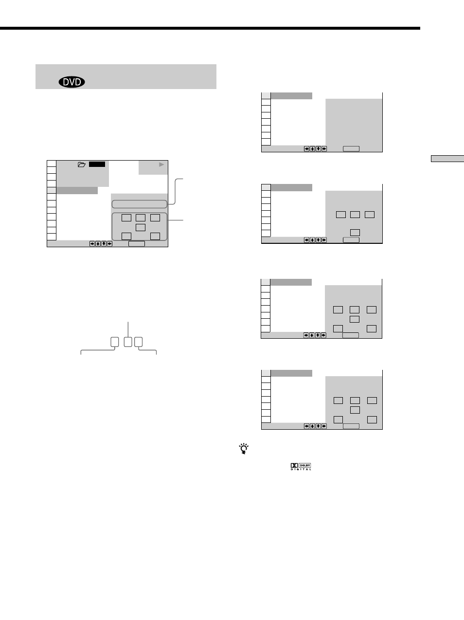 Dolby digital 3 / 2. 1 | Sony DVP-CX850D User Manual | Page 39 / 84