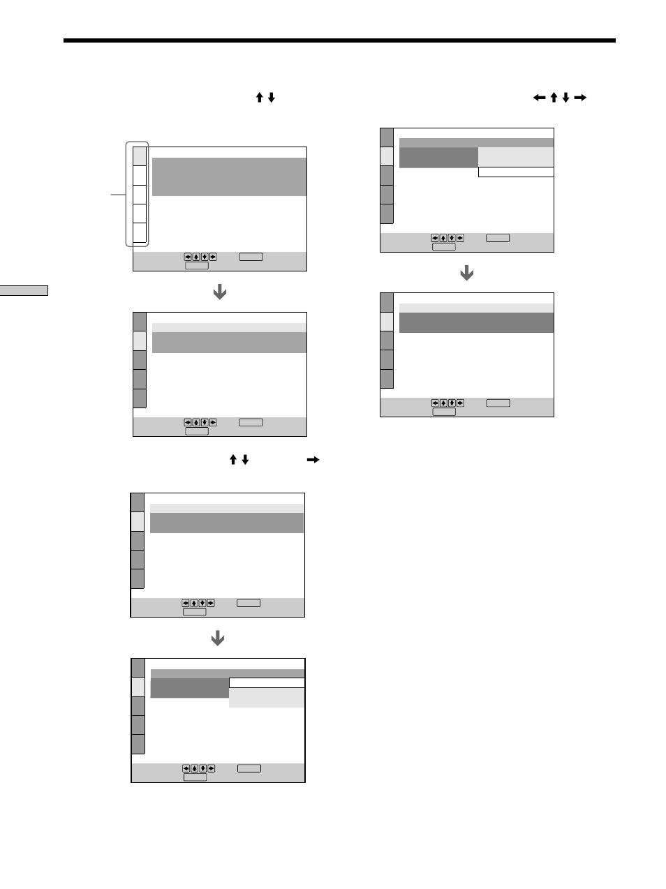 Using the setup display | Sony DVP-CX850D User Manual | Page 56 / 84