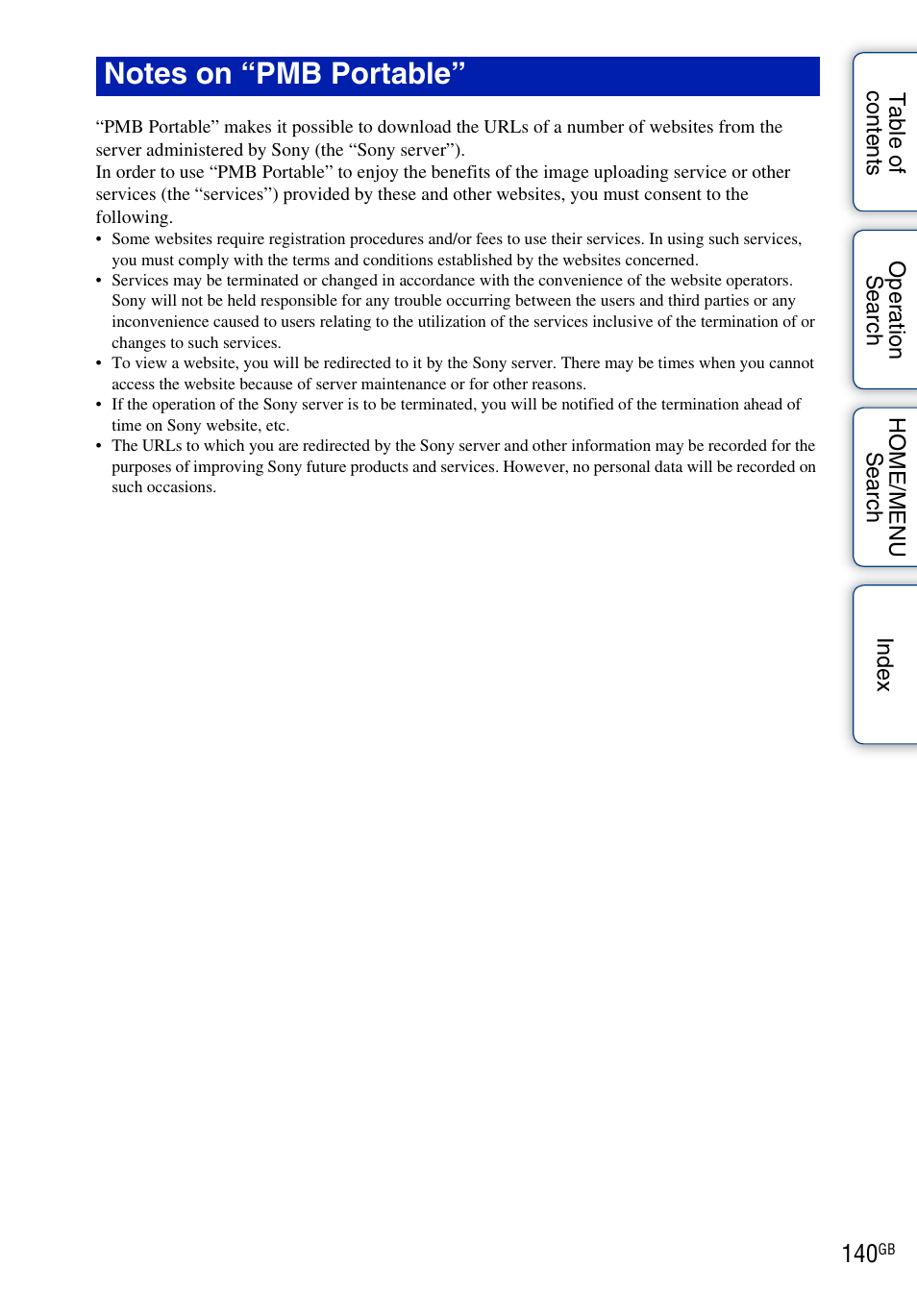 Sony DSC-G3 User Manual | Page 140 / 178