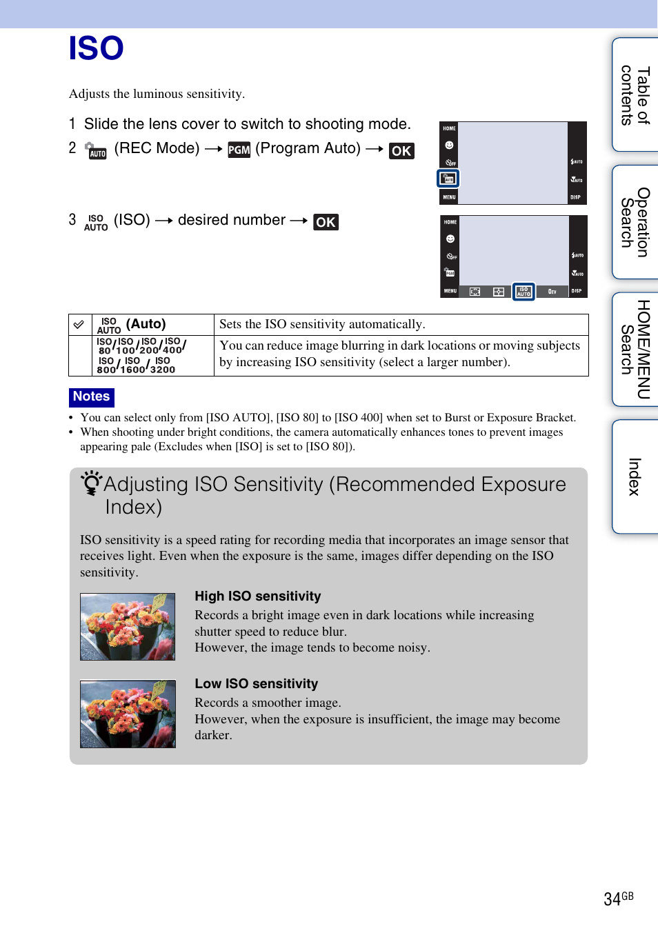 Sony DSC-G3 User Manual | Page 34 / 178