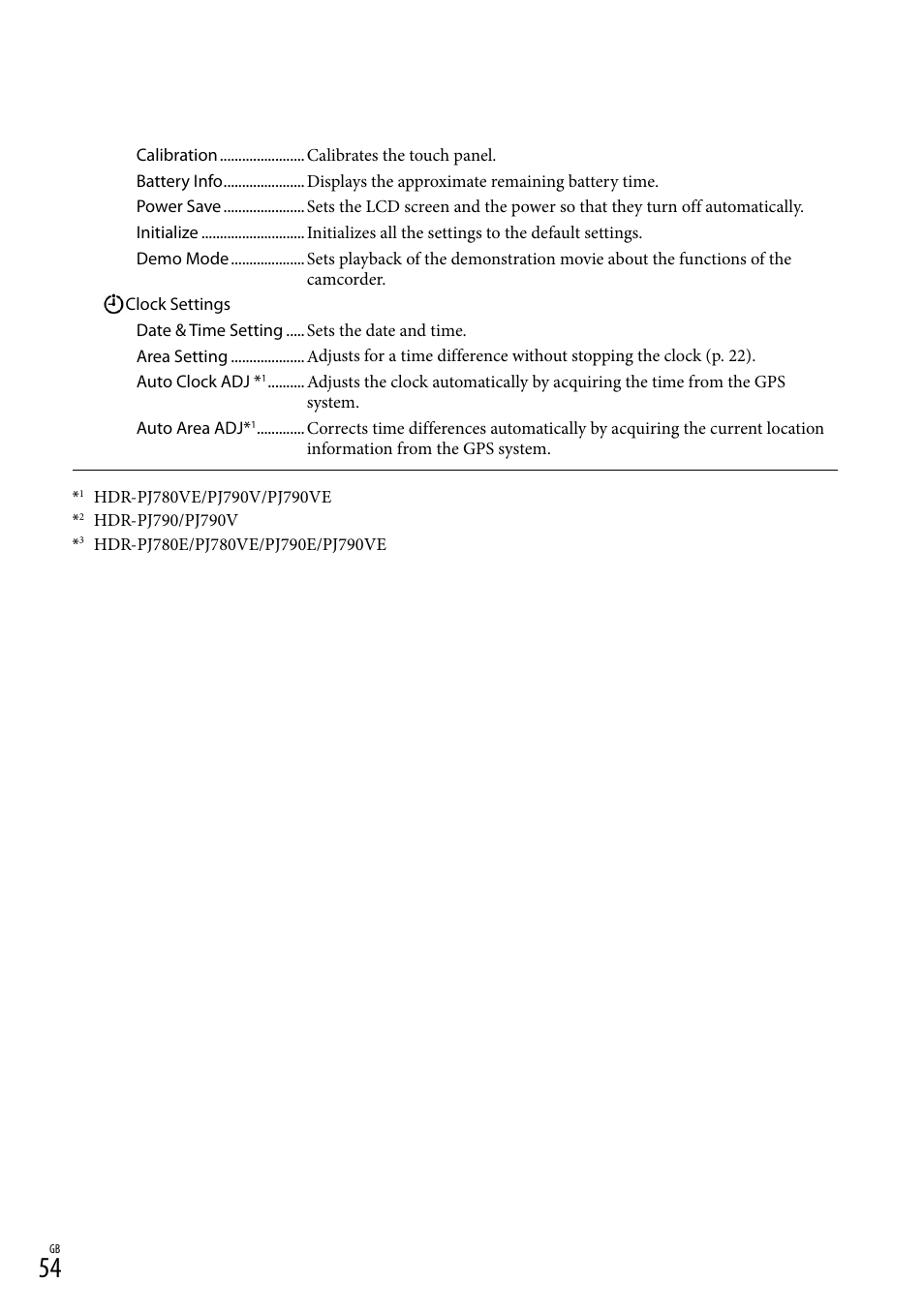 Sony HDR-PJ790V User Manual | Page 54 / 76