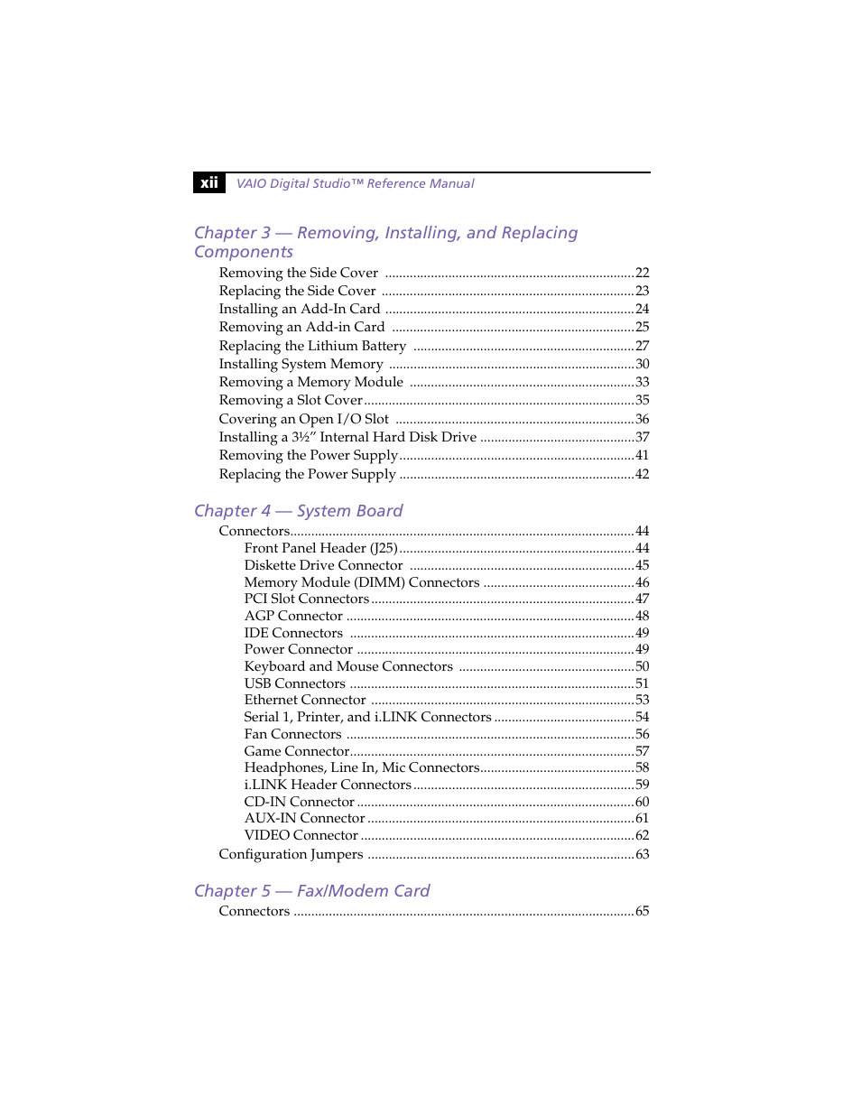 Sony PCV-RX270DS User Manual | Page 12 / 118