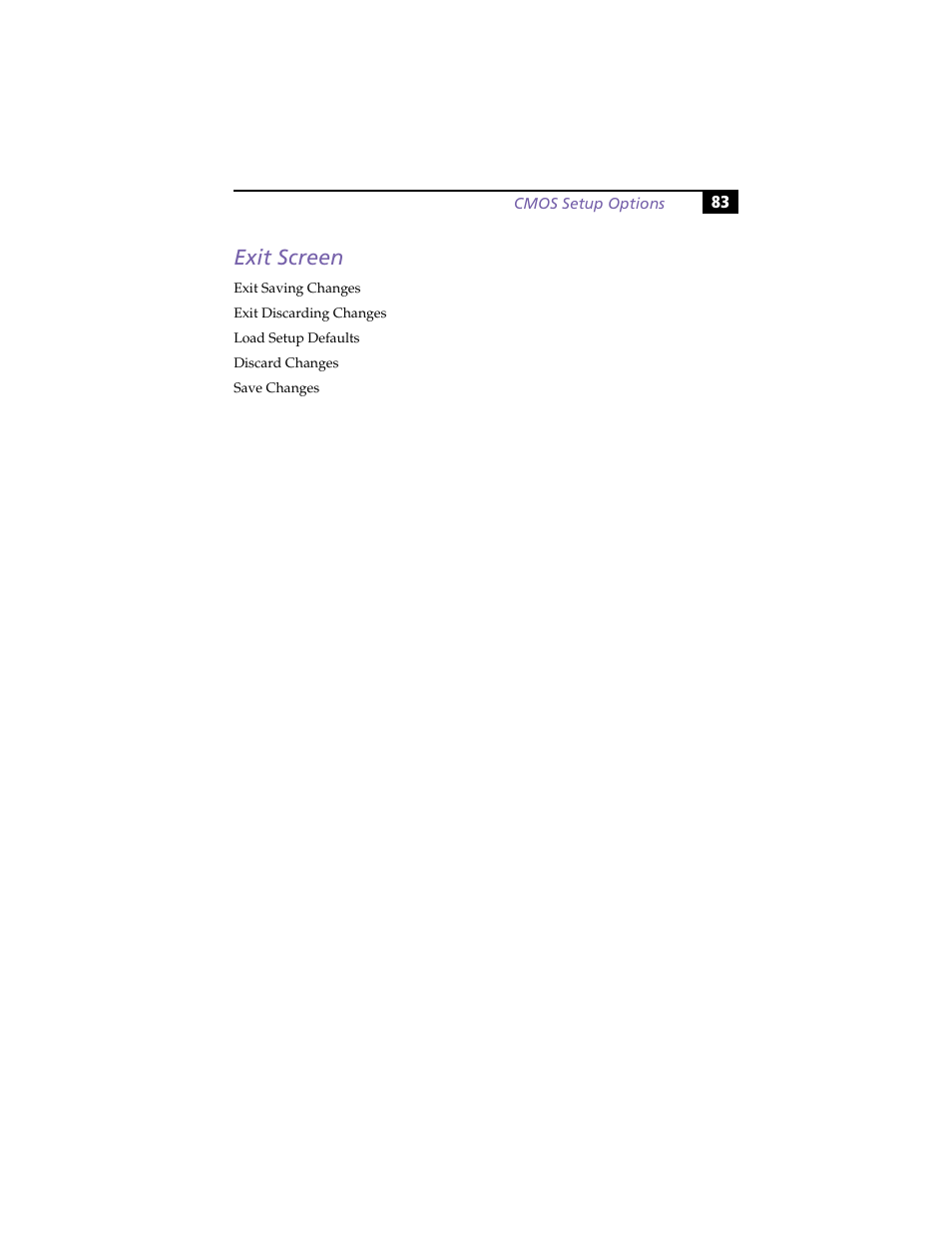 Exit screen | Sony PCV-RX270DS User Manual | Page 97 / 118
