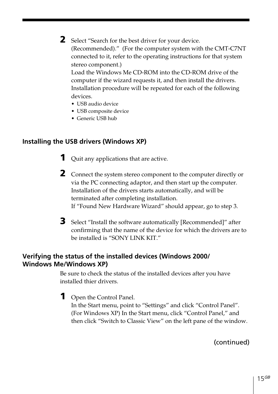 Sony MDS-PC3 User Manual | Page 15 / 254
