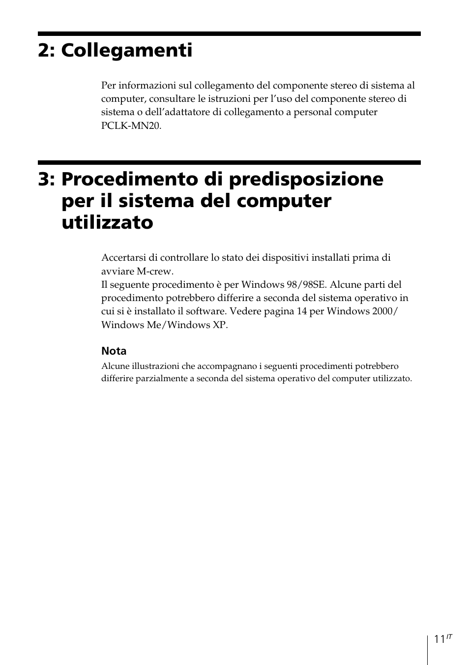 Collegamenti | Sony MDS-PC3 User Manual | Page 179 / 254