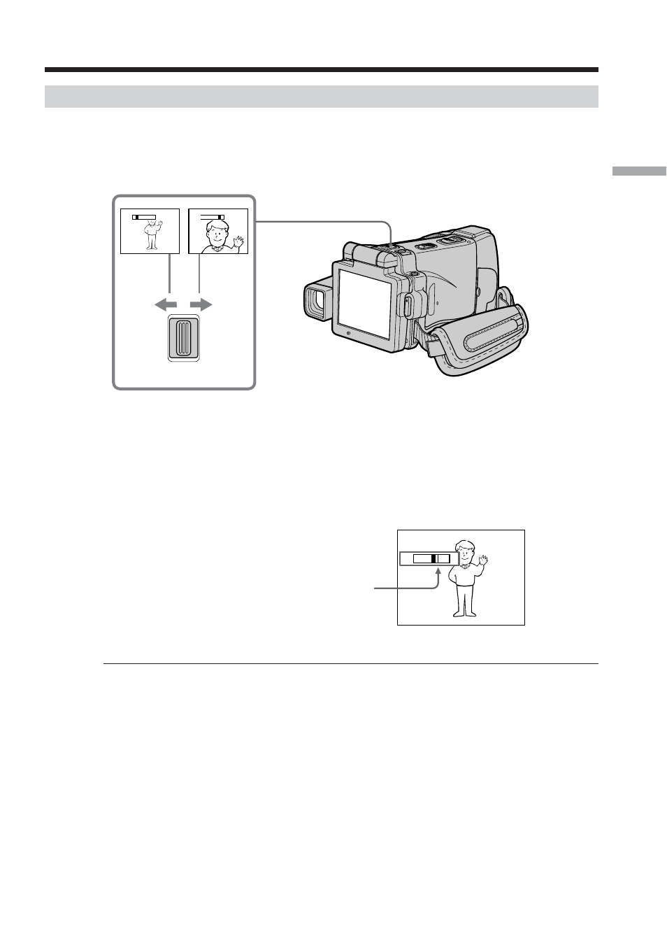 Using the zoom feature – zoom lever, Recording a picture | Sony DCR-IP210 User Manual | Page 33 / 220