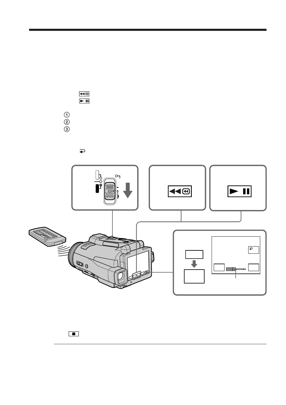 Playback – basics, Playing back a tape | Sony DCR-IP210 User Manual | Page 42 / 220