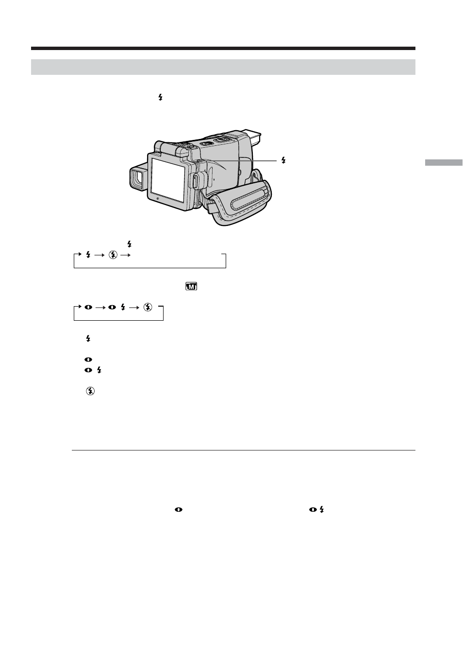 Recording images with the flash | Sony DCR-IP210 User Manual | Page 49 / 220