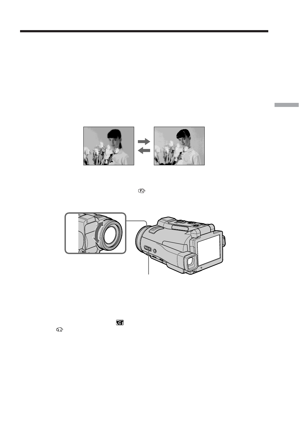 Focusing manually | Sony DCR-IP210 User Manual | Page 67 / 220