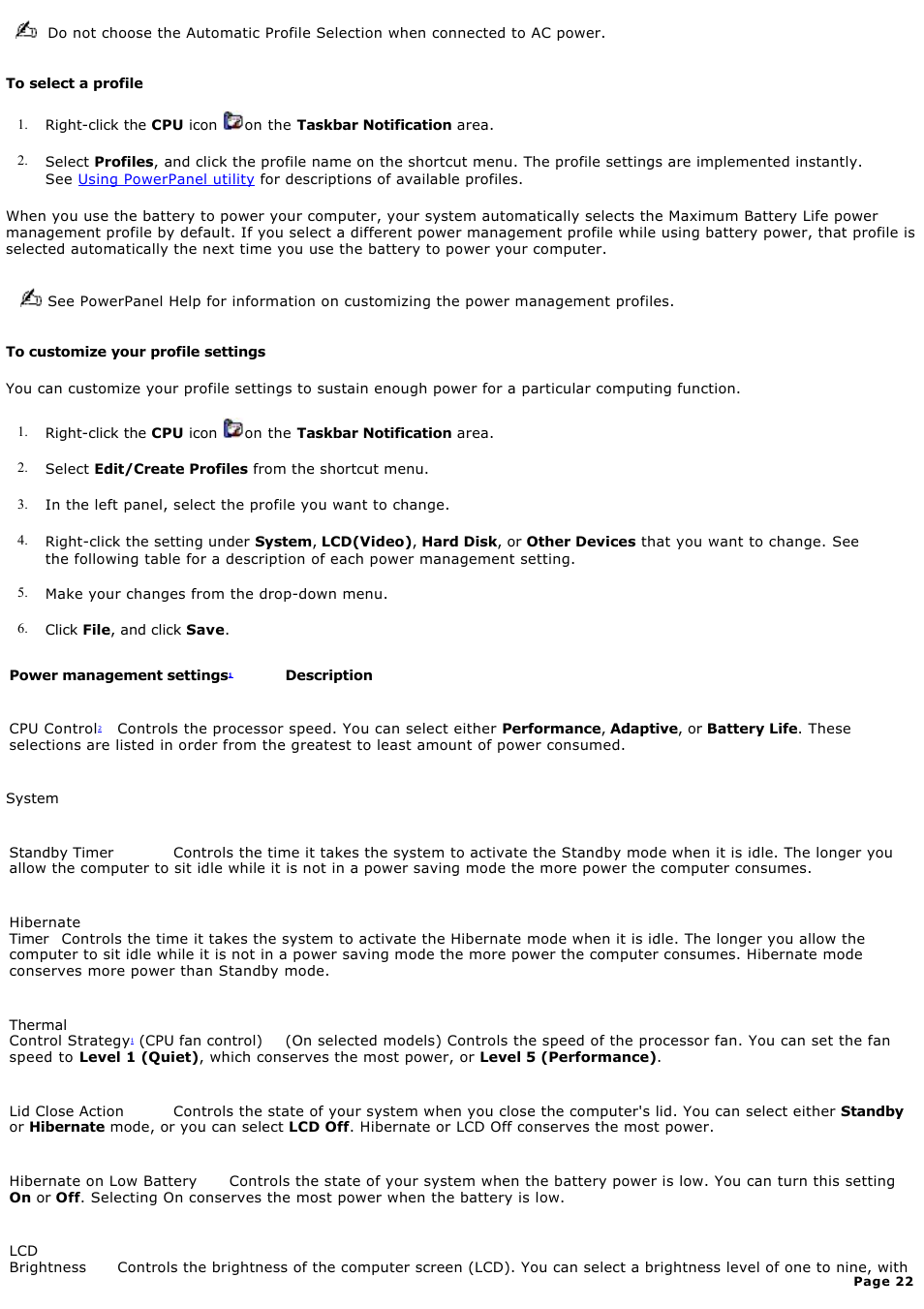 Sony PCG-V505EC User Manual | Page 22 / 148