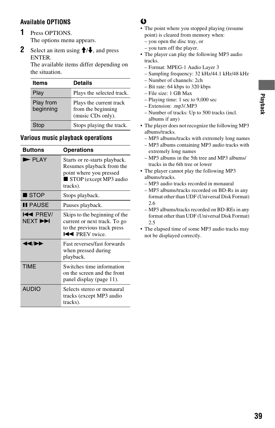 Sony BDP-S560 User Manual | Page 39 / 87