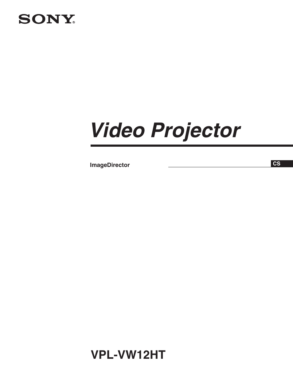 Imagedirector, 的操作说明书, Video projector | Vpl-vw12ht | Sony VPL-VW12HT User Manual | Page 49 / 58