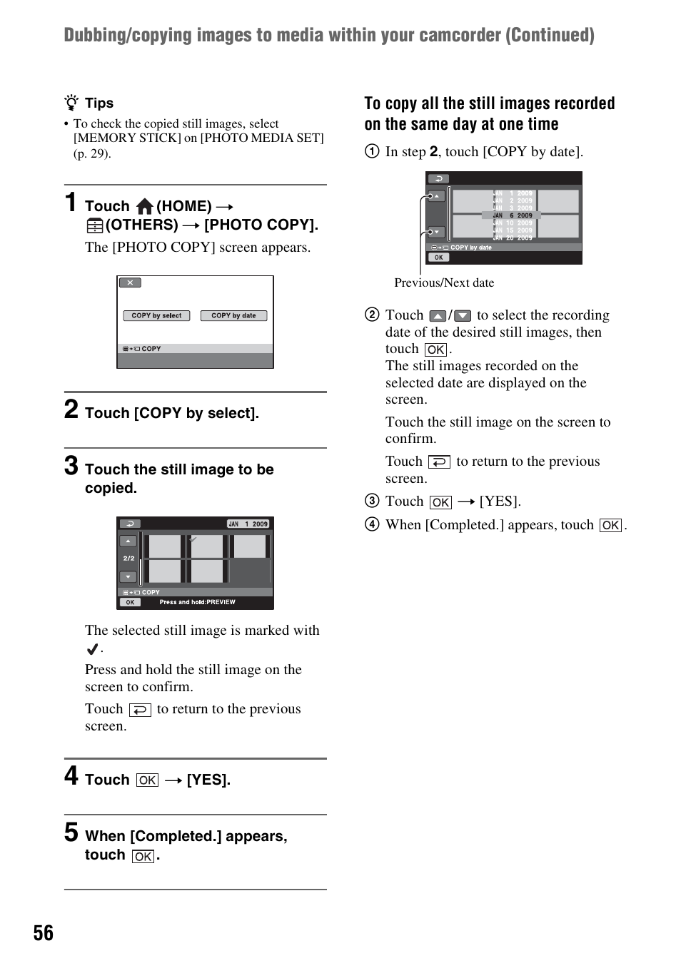 Sony DCR-DVD850 User Manual | Page 56 / 159