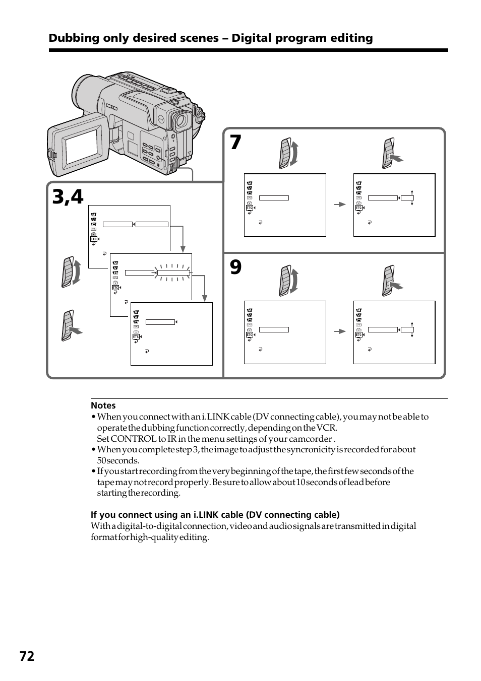 Sony DCR-TRV130 User Manual | Page 72 / 112