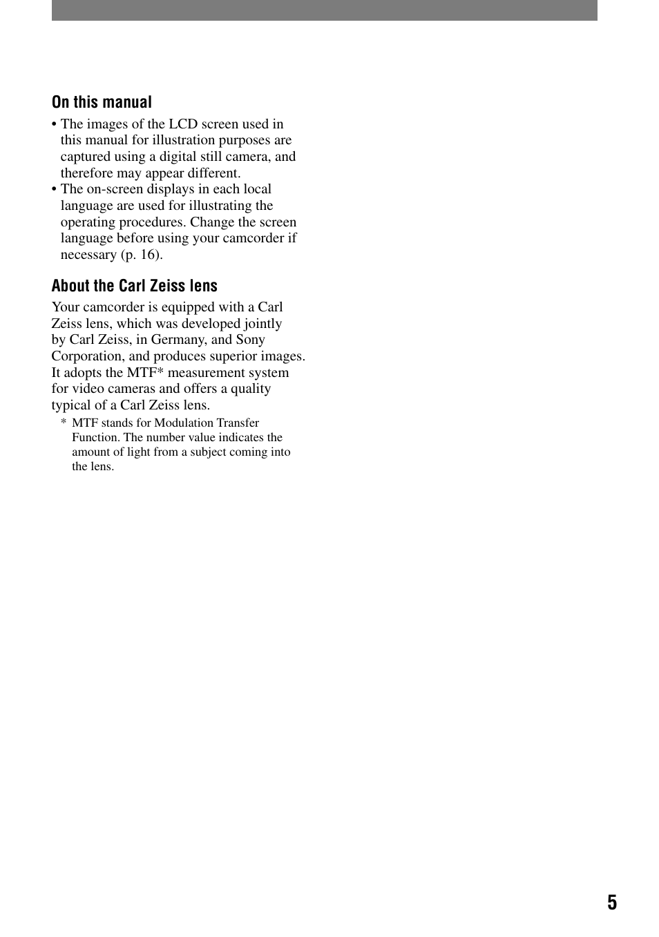 Sony DCR-PC55 User Manual | Page 5 / 115