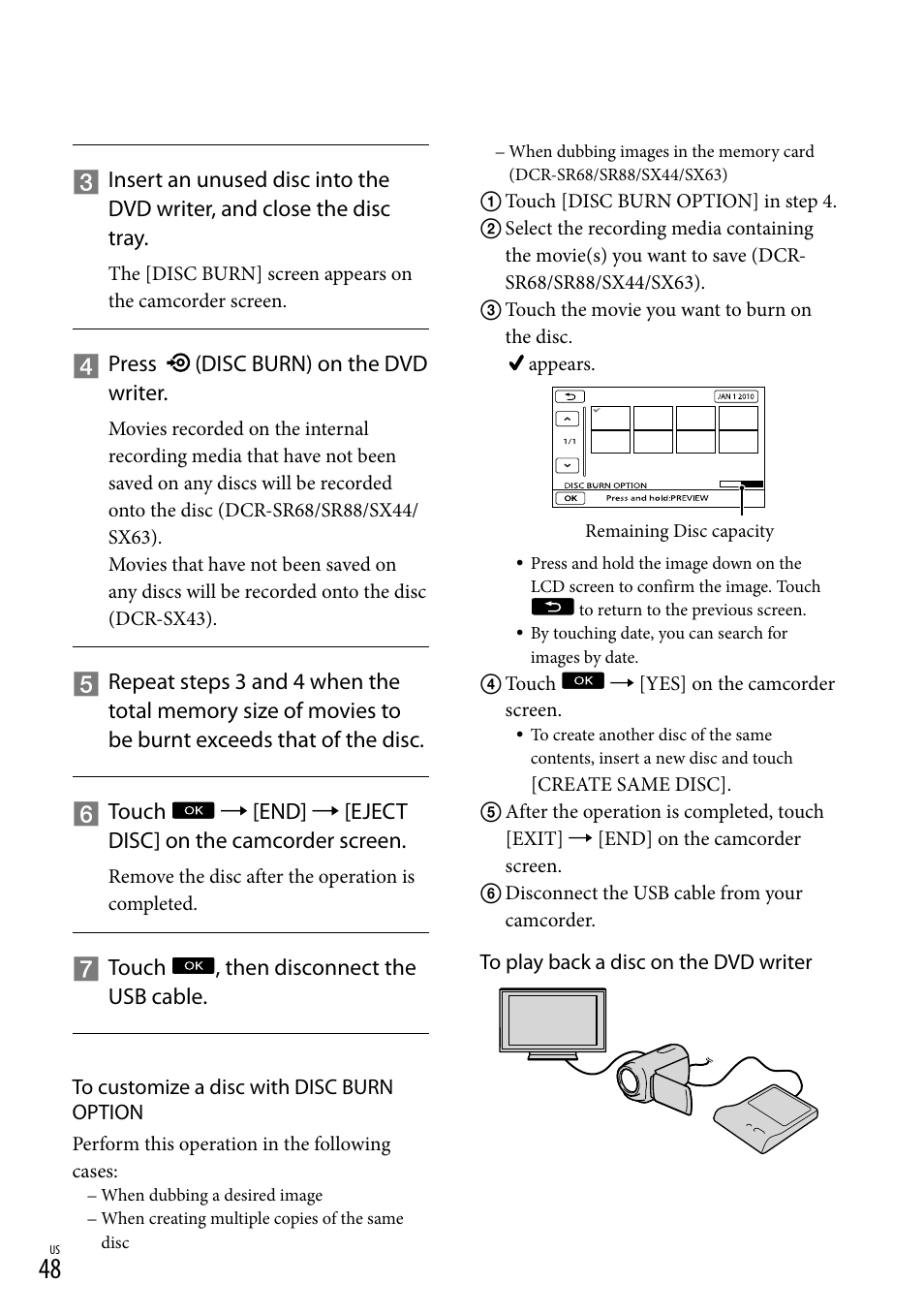 Sony DCR-SR88 User Manual | Page 48 / 98