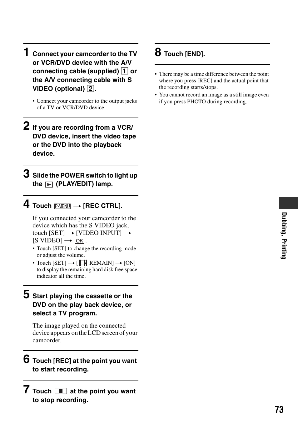 Sony DCR-SR40 User Manual | Page 73 / 132