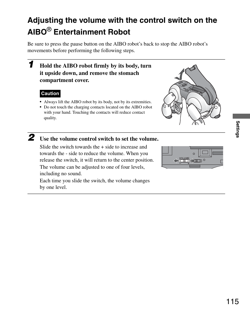 Entertainment robot | Sony ERS-7M3 User Manual | Page 115 / 164