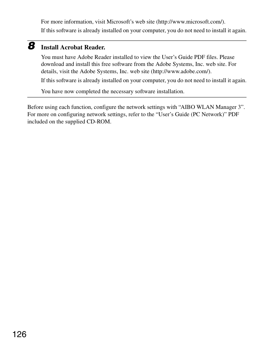 Sony ERS-7M3 User Manual | Page 126 / 164
