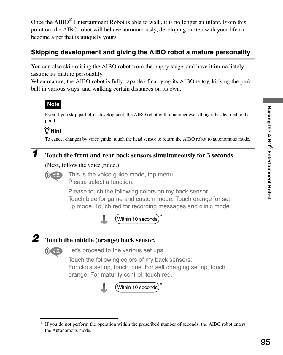 Sony ERS-7M3 User Manual | Page 95 / 164