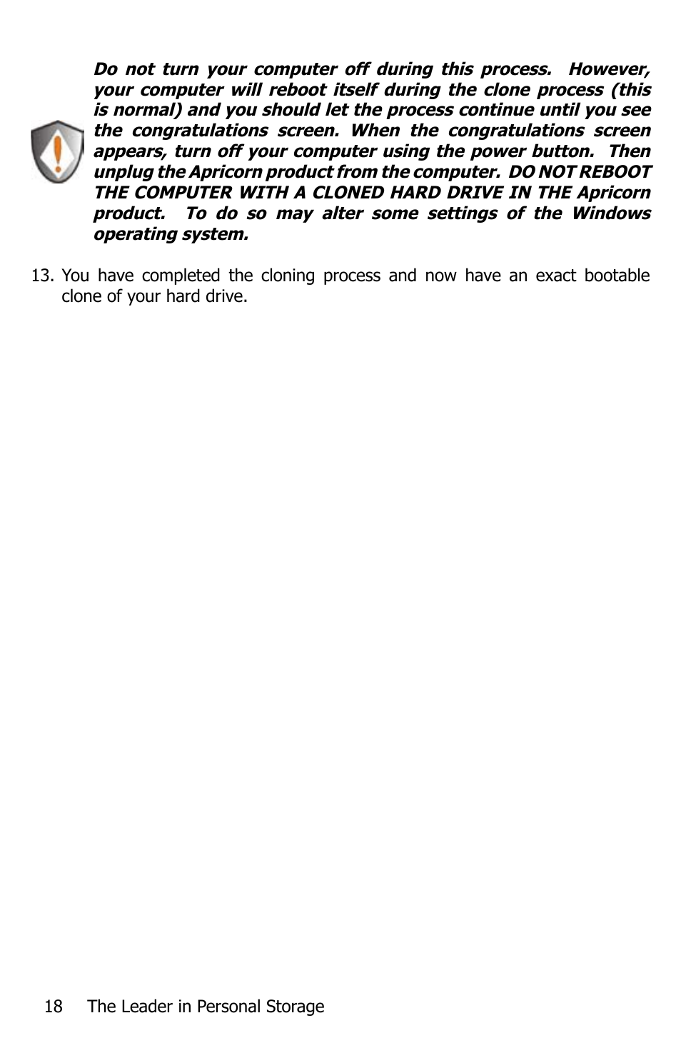 Apricorn EZ Bus DTS User Manual | Page 18 / 44