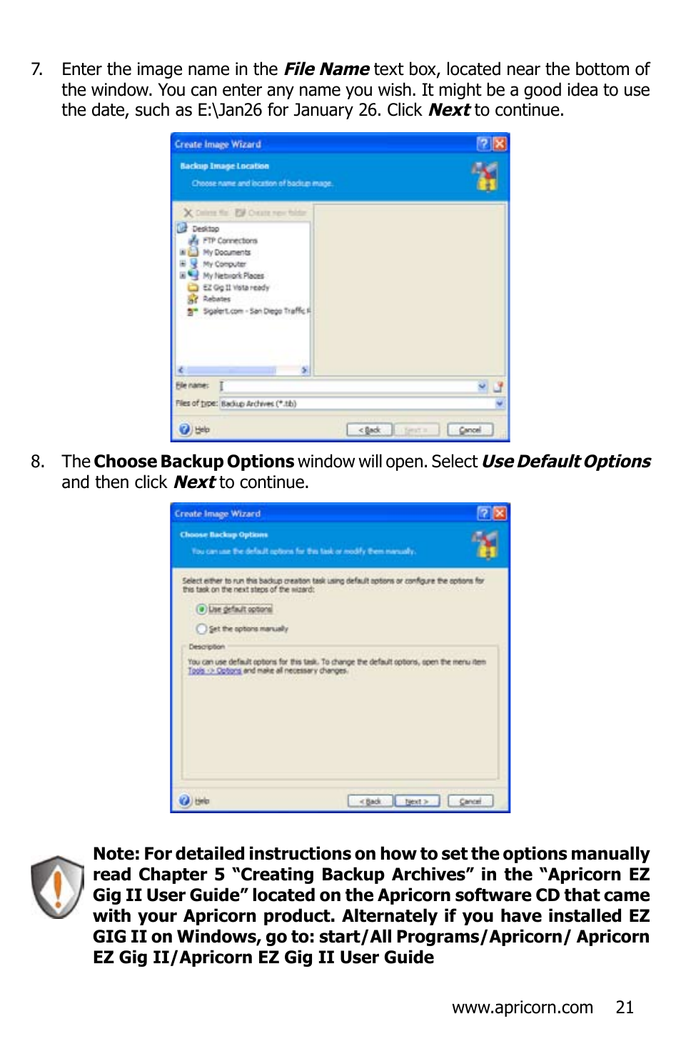 Apricorn EZ Bus DTS User Manual | Page 21 / 44