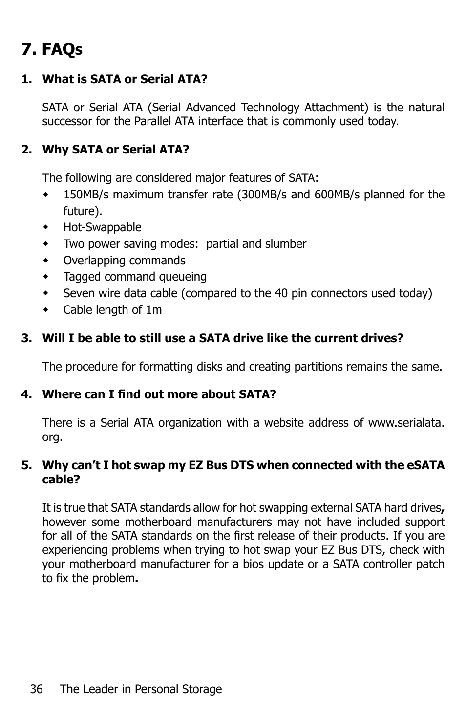 Apricorn EZ Bus DTS User Manual | Page 36 / 44