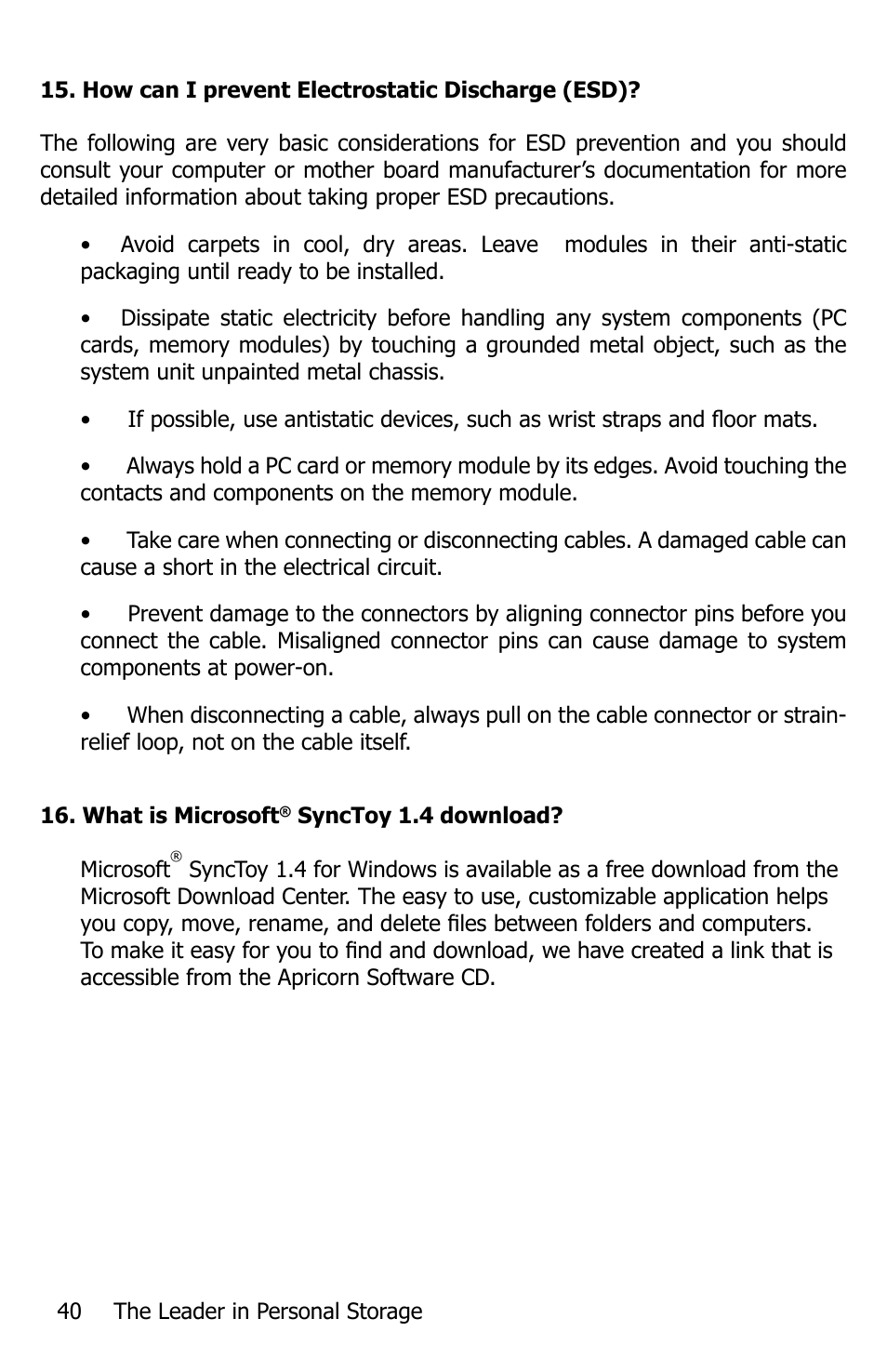 Apricorn EZ Bus DTS User Manual | Page 40 / 44