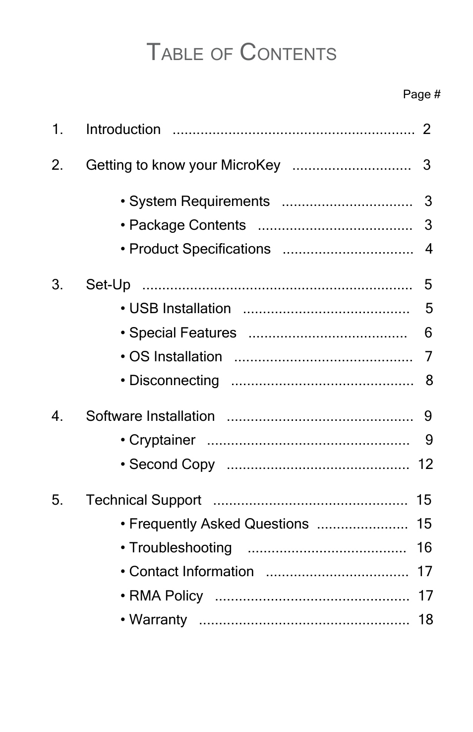 Able, Ontents | Apricorn USB Storage Device User Manual | Page 3 / 22