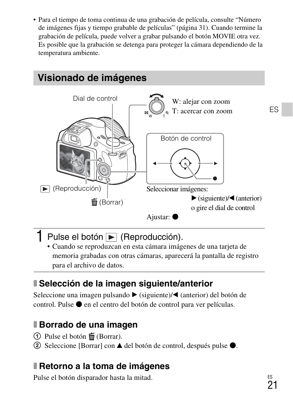 Visionado de imágenes | Sony DSC-HX400V User Manual | Page 57 / 80
