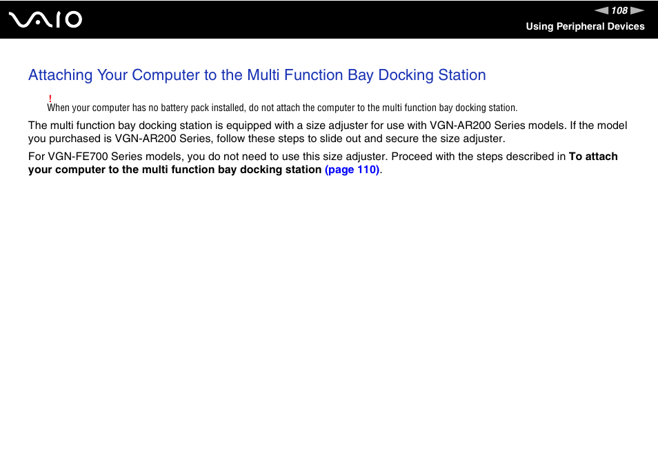 Sony VGN-FE780G User Manual | Page 108 / 236