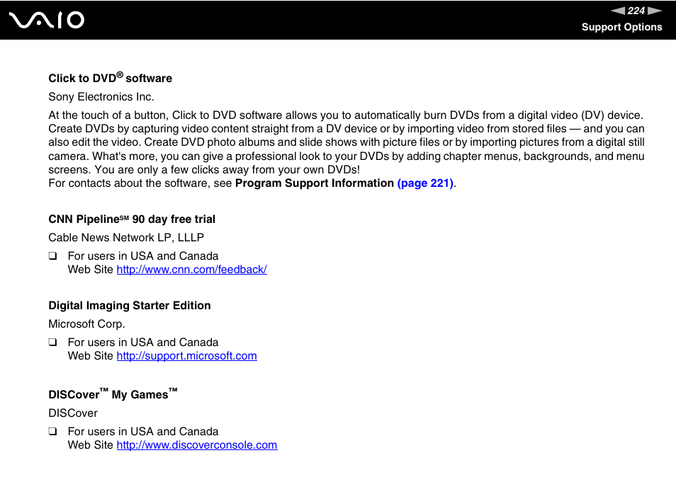 Sony VGN-FE780G User Manual | Page 224 / 236