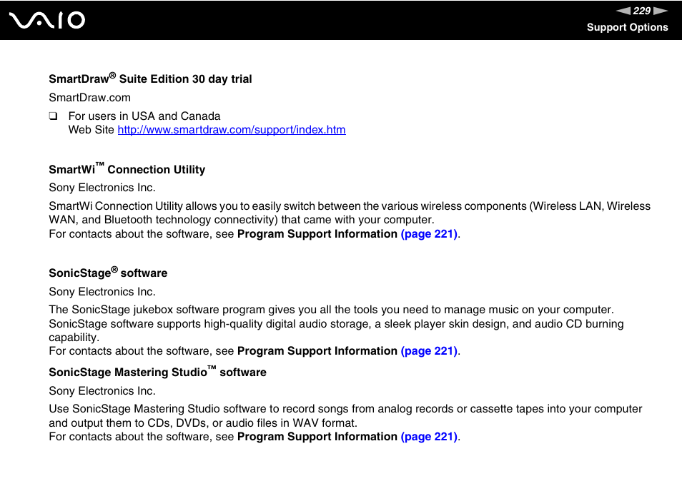 Sony VGN-FE780G User Manual | Page 229 / 236