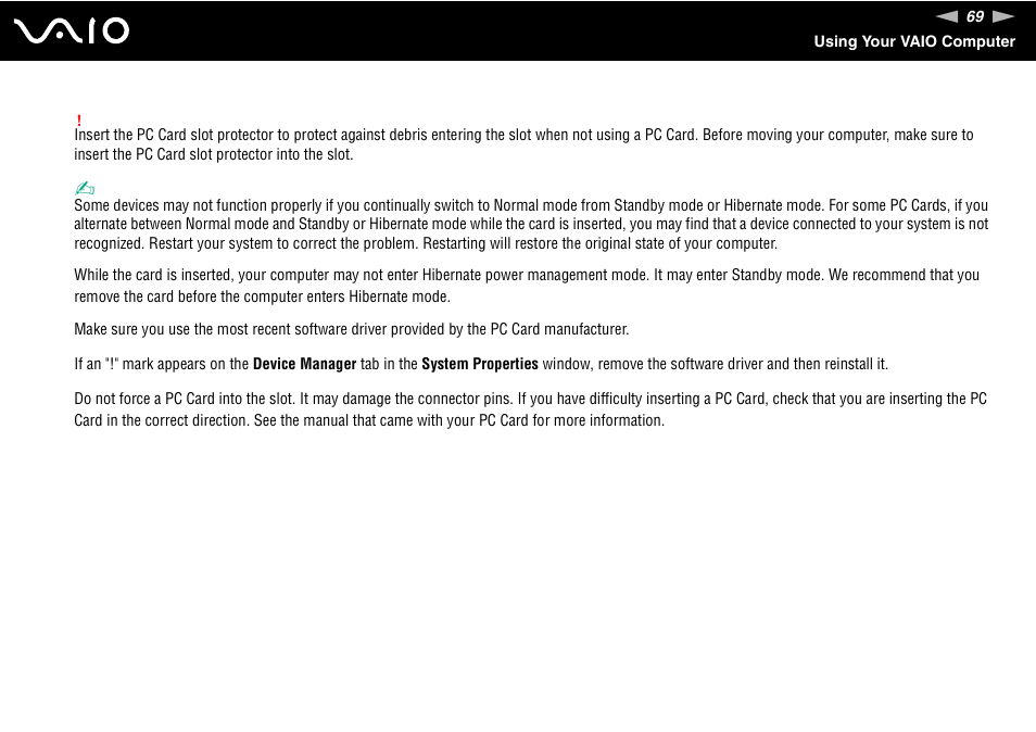 Sony VGN-FE780G User Manual | Page 69 / 236
