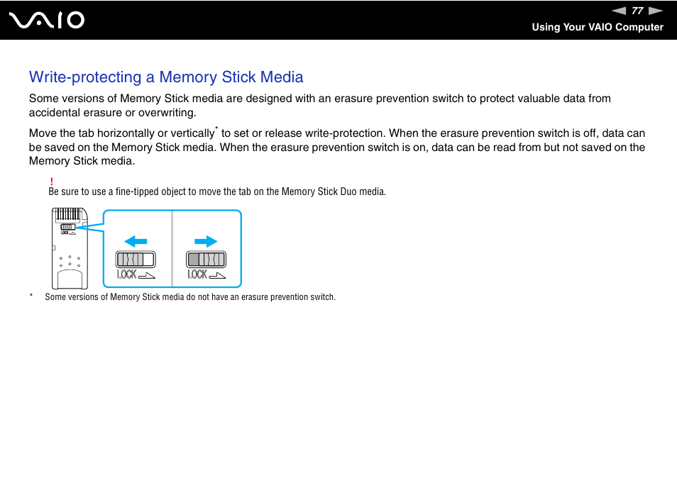 Sony VGN-FE780G User Manual | Page 77 / 236