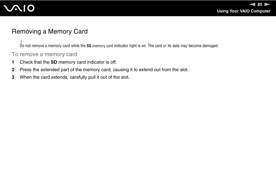 Sony VGN-FE780G User Manual | Page 85 / 236