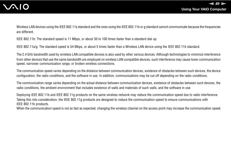 Sony VGN-FE780G User Manual | Page 89 / 236