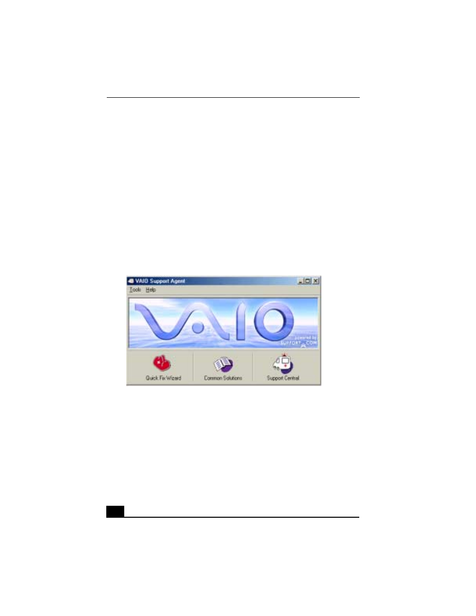 Vaio support agent, To use the quick fix wizard | Sony PCG-FX370K User Manual | Page 142 / 166