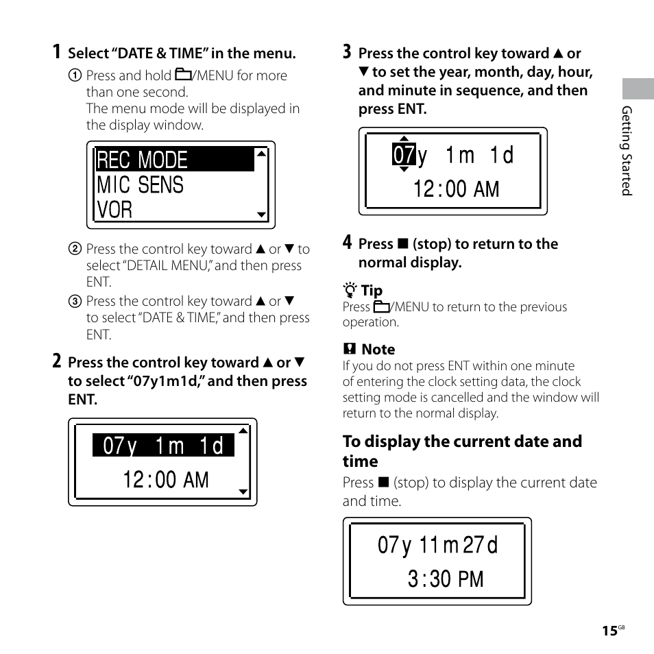 Sony ICD-UX70PINK User Manual | Page 15 / 64