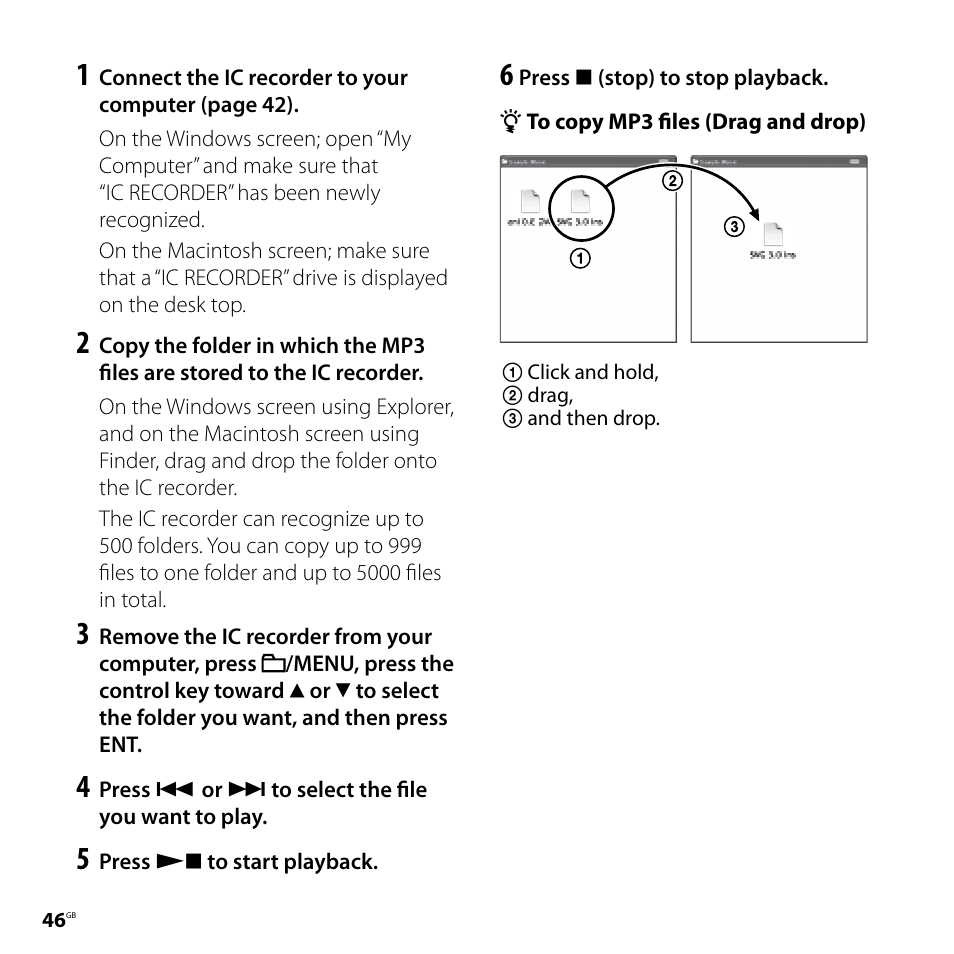 Sony ICD-UX70PINK User Manual | Page 46 / 64