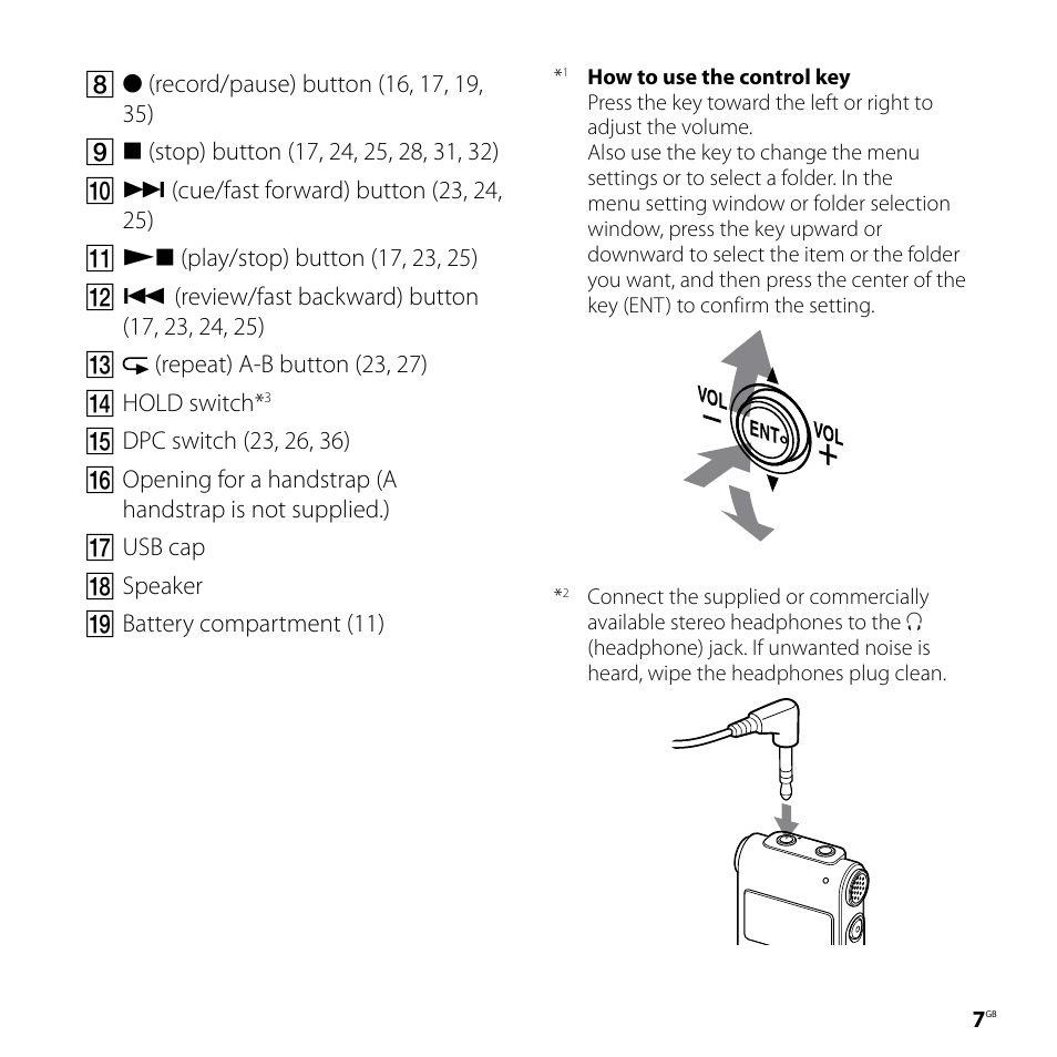 Sony ICD-UX70PINK User Manual | Page 7 / 64