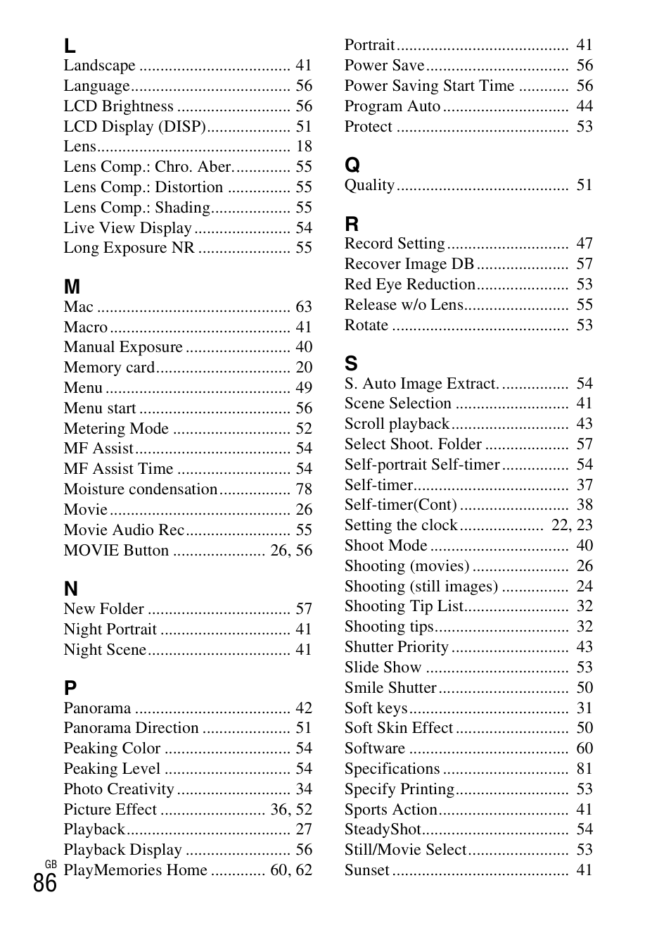 Sony NEX-3NL User Manual | Page 86 / 88